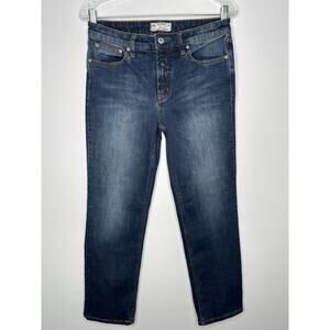 Free People W27 Mid Rise Skinny Jeans Medium Wash Stretch Denim